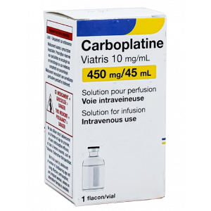 CARBOPLATIN MYLAN 450 MG ( CARBOPLATIN ) CONCENTRATE FOR SOLUTION FOR IV INFUSION 45 ML VIAL